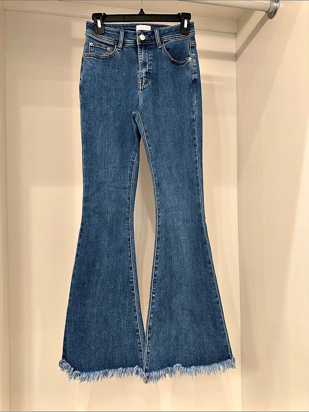 Pink Lily Flare Jeans in Blue Waist 25 Like New